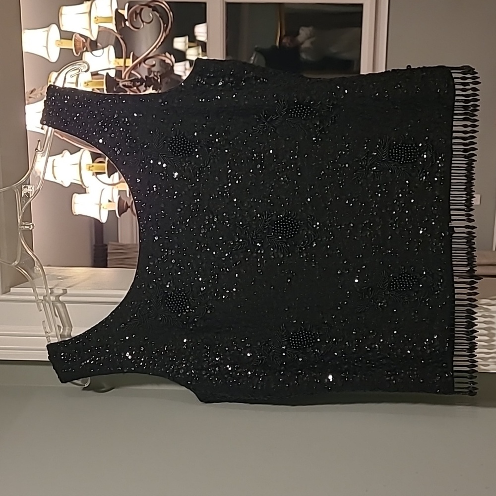 Women's beaded tank